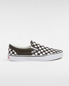 VANS Chaussures Classic Slip-on Checkerboard (turkish Coffee) Unisex Marron, Taille 47