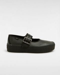 VANS Chaussures Mary Jane Creeper (black Leather) Unisex Noir, Taille 46