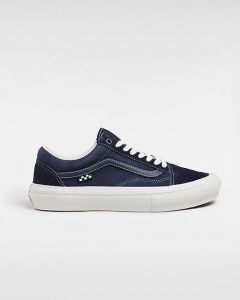 VANS Chaussures Skate Old Skool (dpnvy/vntgewht) Unisex Bleu, Taille 47