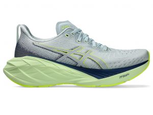 ASICS Novablast 4 Cool Grey / Blue Expanse Femmes Taille 43.5