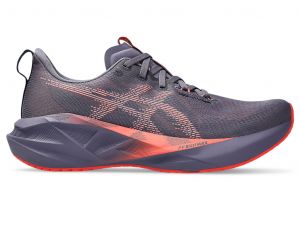 ASICS Novablast 5 Greyish Purple / Coral Reef Hommes Taille 43.5