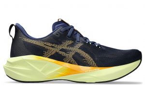 ASICS Novablast 5 Indigo Blue / Amber Hommes Taille 43.5