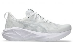 ASICS Novablast 5 White / Piedmont Grey Hommes Taille 43.5