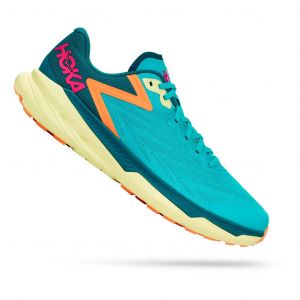 Chaussures HOKA Zinal vert turquoise orange fuchsia - 46