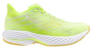 Chaussures running mizuno wave rider 28 vert orange femme