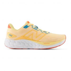 Chaussures New Balance Fresh Foam 680 v8 jaune soleil blanc femme - 37.5