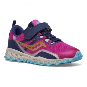 Chaussures Saucony Peregrine 12 velcro rose bleu enfant - 39