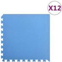 Tapis de sol 12 pcs 4,32? Mousse EVA Bleu