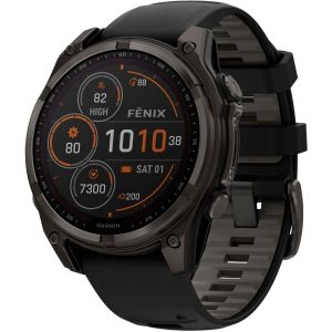 GARMIN Fenix 8 Solar 47mm Sapphire Titane Noir Unique 2024