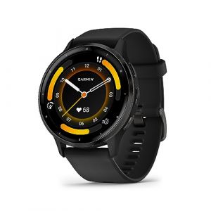 Garmin Venu 3 - Montre connectée GPS Sport et santé - Gray avec Bracelet Noir