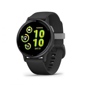 Garmin vívoactive 5 - Montre connectée GPS Sport et santé - Gray avec Bracelet Noir