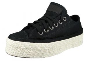 Converse Baskets Espadrille Noires Femme Chuck Taylor All Star