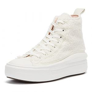 Converse Chuck Taylor All Star Move Platform Hi Womens Beige Trainers-UK 4 / EU 36.5