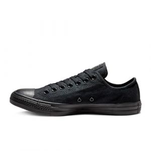 Converse Chuck Taylor All Star Low Black Canvas Trainers- Black Monochrome