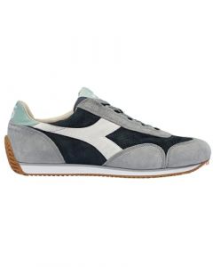 Diadora Chaussures basses Equipe Suede SW Unisexe Homme Adulte Baskets en Toile Suède Gris Bleu