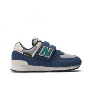 New Balance Enfant 574 HOOK & LOOP en Bleu/Gris