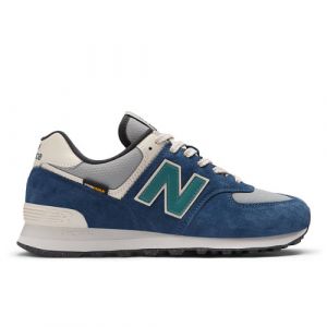 New Balance Unisexe 574 en Bleu/Gris/Vert