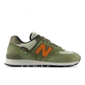 New Balance Unisexe 574 en Vert/Orange/Noir