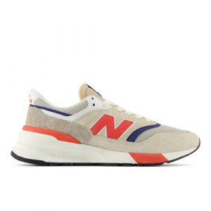 New Balance Unisexe 997R en Beige/Rouge