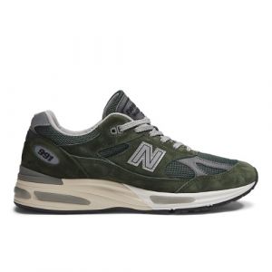 New Balance Unisexe Made in UK 991v2 en Vert/Gris