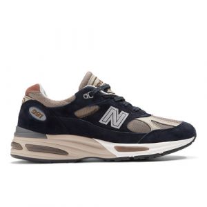 New Balance Unisexe Made in UK 991v2 en Bleu/Marron/Rouge