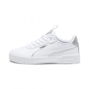 PUMA Sneakers Carina 2.0 Pop Up Metallics Femme 42 White Matte Silver Gray Metallic