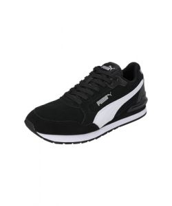 PUMA Sneakers en Daim St Runner v4 39 Black White Silver Metallic