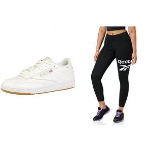 Reebok Club C 85WHITE/Light Grey/Gum + RI BL Cotton Leggingblack