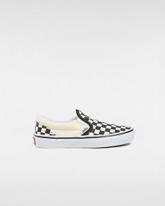 VANS Chaussures Junior Checkerboard Classic Slip-on (4-8 Ans) ((checkerboard)) Enfant Noir, Taille 31