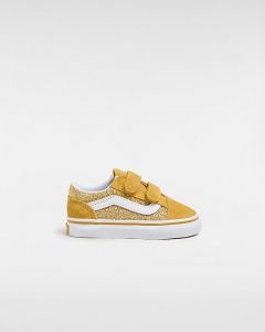 VANS Chaussures Old Skool Glitter Bébé (1-4 Ans) (champagne Gold) Toddler Doré, Taille 26.5