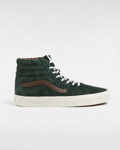 VANS Chaussures Sk8-hi En Daim (scarab) Unisex Vert, Taille 47