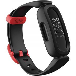 Bracelet Connecté Enfant Fitbit Ace 3 Noir/Rouge