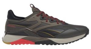 Chaussures reebok nano x2 tr adventure khaki   rouge