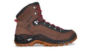 Chaussures de randonnee lowa renegade gtx mid rouge