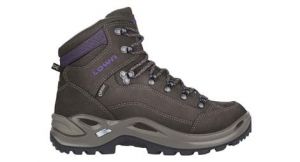 Chaussure de randonnee lowa renegade gtx mid marron violet femme