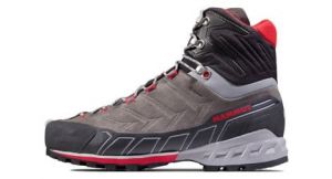 Chaussures d alpinisme mammut kento tour high gore tex gris rouge