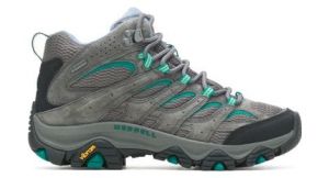 Chaussures de randonnee femme merrell moab 3 mid gore tex gris bleu