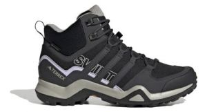 Chaussures de randonnee femme adidas terrex swift r2 mid gtx noir gris