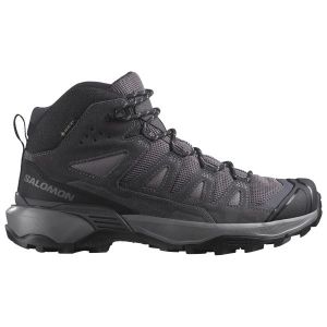 Salomon - Women's X Ultra 360 Leather Mid GORE-TEX - Chaussures de randonnée taille 9, gris/noir