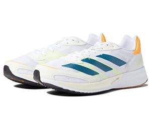 adidas Adizero Adios 6 White/Real Teal/Flash Orange 8.5 D (M)