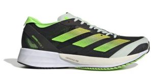 Chaussures running adidas running adizero adios 7 noir vert jaune femme