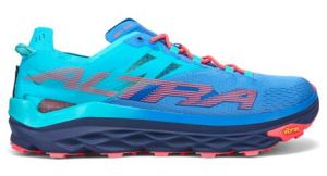 Chaussures de trail running altra mont blanc bleu rouge