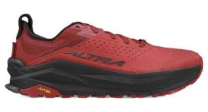 Chaussures trail altra olympus 6 rouge noir homme