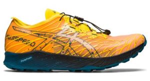 Chaussures de trail running asics fujispeed jaune bleu