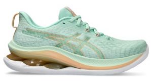 Chaussures de running femme asics gel kinsei max vert corail