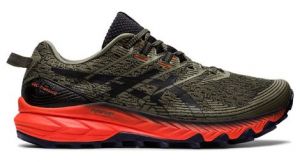 Chaussures running asics gel trabuco 10 khaki orange