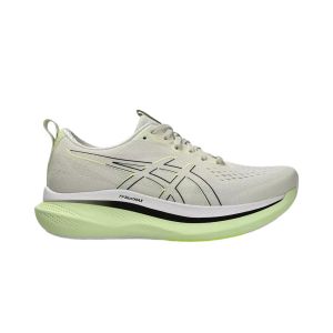 Baskets Asics Glideride Max Beige Vert AW24 Femme