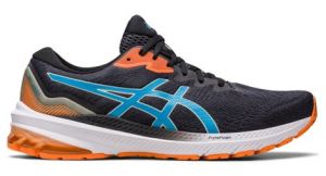 Chaussures de running asics gt 1000 11 noir bleu orange