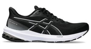 Chaussures de running asics gt 1000 12 noir blanc homme