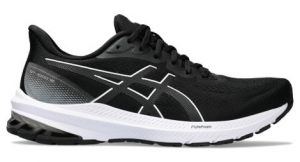 Chaussures de running asics gt 1000 12 noir blanc femme